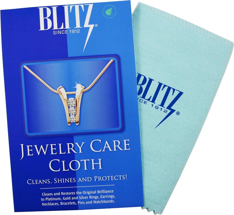 Blitz Jewelry Care Cloth Pre-Treated for polishing Gold Silver and Platinum Jewelry. Non Toxic and Environmentally Friendly - Image 1